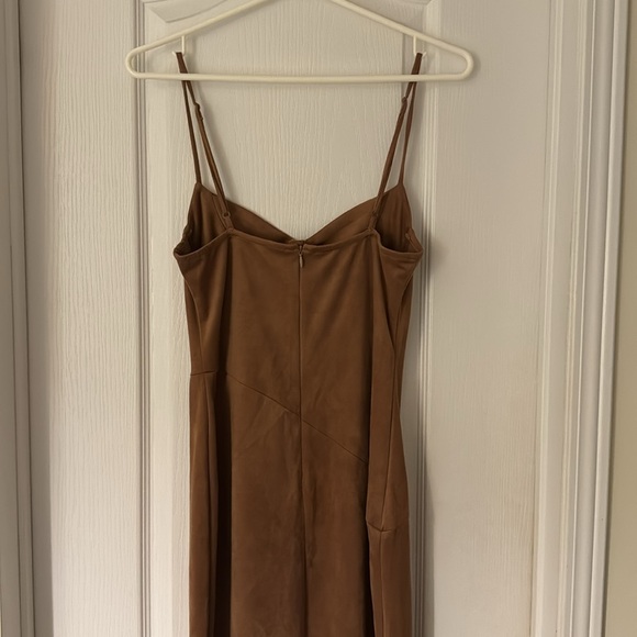 Akira Chicago Velour Coffee Dress - Picture 3 of 3